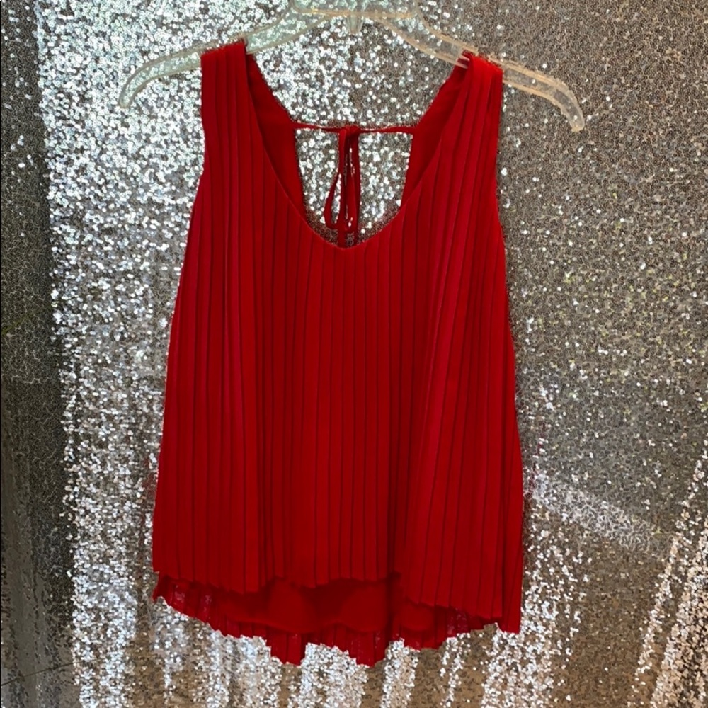 Fun, flirty, red top